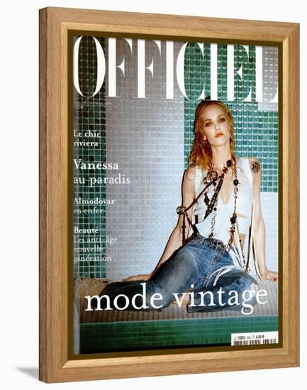 L'Officiel, 2004 - Vanessa Paradis-John Nollet-Framed Stretched Canvas