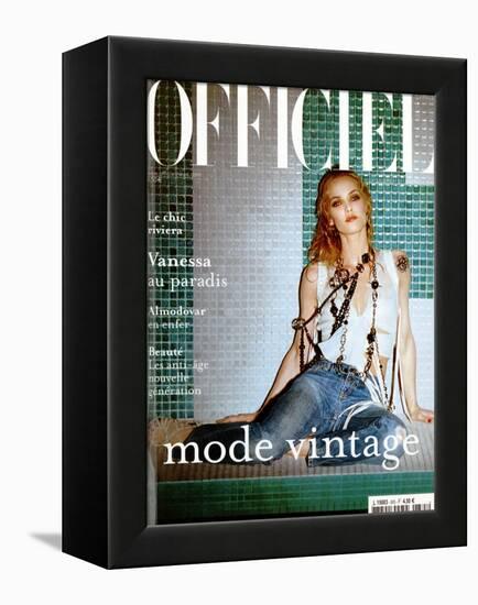 L'Officiel, 2004 - Vanessa Paradis-John Nollet-Framed Stretched Canvas