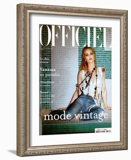 L'Officiel, 2004 - Vanessa Paradis-John Nollet-Framed Art Print