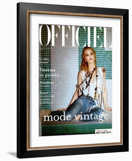 L'Officiel, 2004 - Vanessa Paradis-John Nollet-Framed Art Print