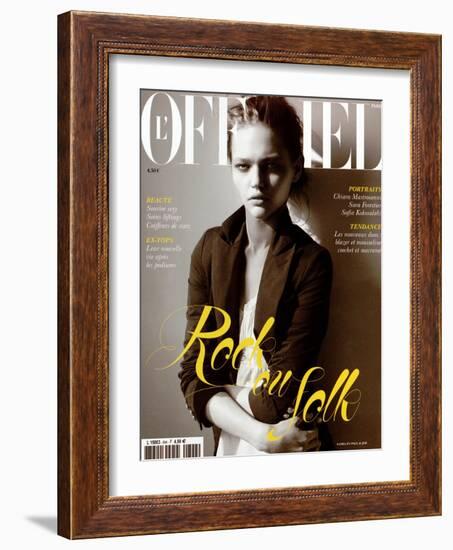 L'Officiel, 2005 - Sasha-Elina Kechicheva-Framed Art Print