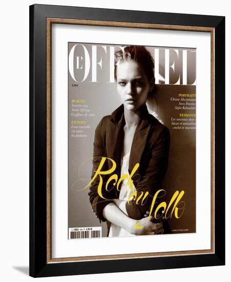 L'Officiel, 2005 - Sasha-Elina Kechicheva-Framed Art Print