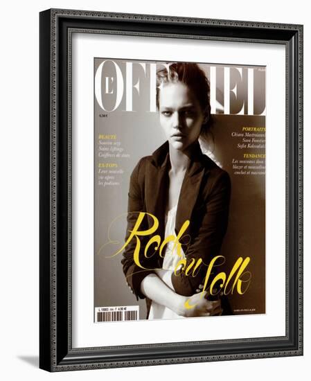 L'Officiel, 2005 - Sasha-Elina Kechicheva-Framed Art Print