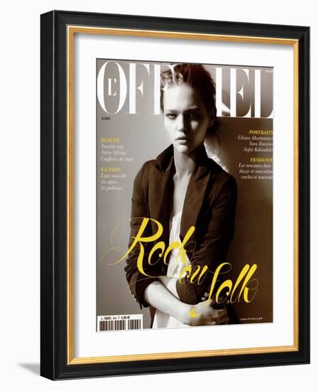 L'Officiel, 2005 - Sasha-Elina Kechicheva-Framed Art Print