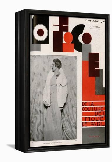 L'Officiel, April 1930 - Mme Suzanne Talbot-Madame D'Ora & A.P. Covillot-Framed Stretched Canvas