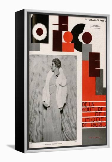 L'Officiel, April 1930 - Mme Suzanne Talbot-Madame D'Ora & A.P. Covillot-Framed Stretched Canvas