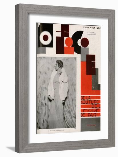 L'Officiel, April 1930 - Mme Suzanne Talbot-Madame D'Ora & A.P. Covillot-Framed Premium Giclee Print