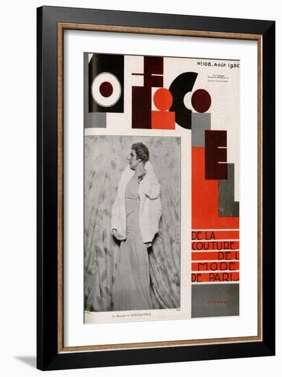 L'Officiel, April 1930 - Mme Suzanne Talbot-Madame D'Ora & A.P. Covillot-Framed Premium Giclee Print