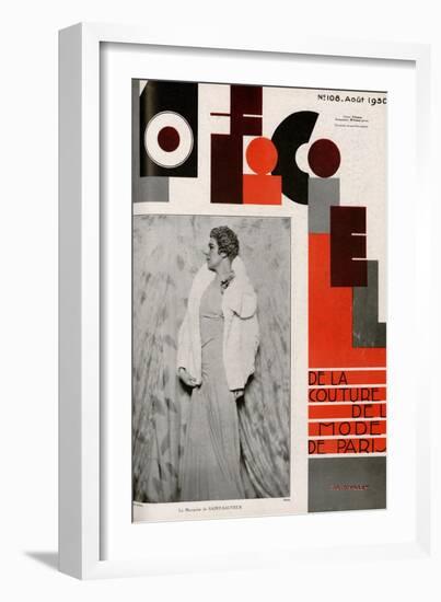 L'Officiel, April 1930 - Mme Suzanne Talbot-Madame D'Ora & A.P. Covillot-Framed Premium Giclee Print