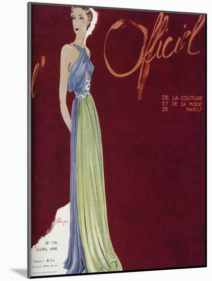 L'Officiel, April 1936 - Madeleine Vionnet-Lbenigni-Mounted Art Print