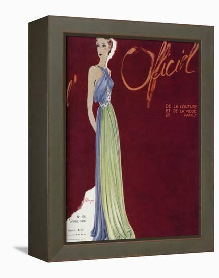 L'Officiel, April 1936 - Madeleine Vionnet-Lbenigni-Framed Stretched Canvas