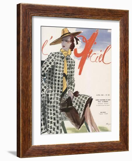 L'Officiel, April 1940 - Molyneux-Lbenigni-Framed Art Print