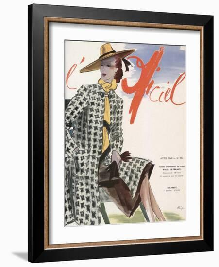 L'Officiel, April 1940 - Molyneux-Lbenigni-Framed Art Print