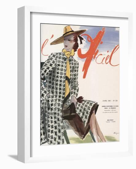 L'Officiel, April 1940 - Molyneux-Lbenigni-Framed Art Print