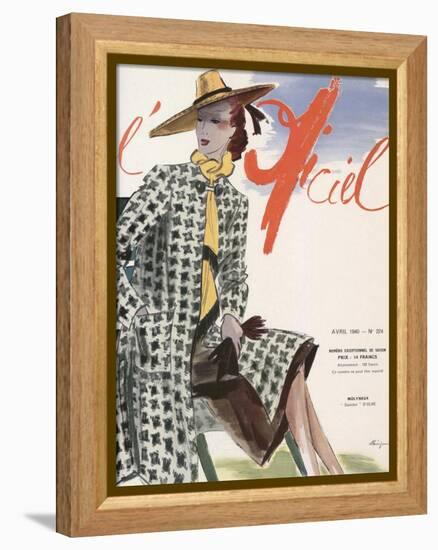 L'Officiel, April 1940 - Molyneux-Lbenigni-Framed Stretched Canvas