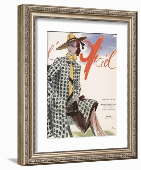 L'Officiel, April 1940 - Molyneux-Lbenigni-Framed Premium Giclee Print