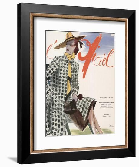 L'Officiel, April 1940 - Molyneux-Lbenigni-Framed Premium Giclee Print