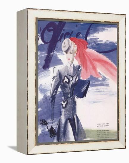 L'Officiel, April 1941 - Collection d'Été Nouveaux Chapeaux-Lbenigni-Framed Stretched Canvas