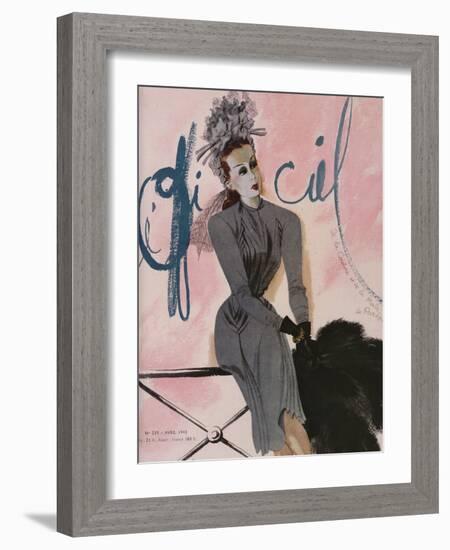 L'Officiel, April 1943-Lbenigni-Framed Art Print