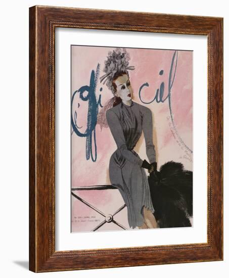 L'Officiel, April 1943-Lbenigni-Framed Art Print