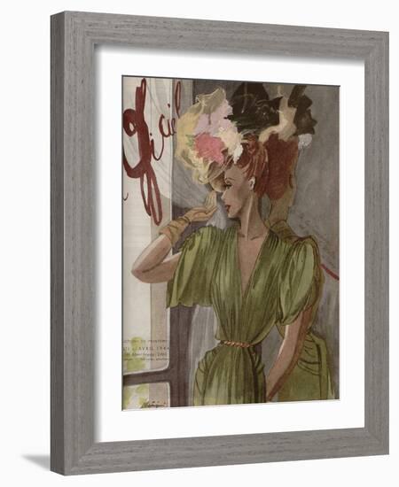 L'Officiel, April 1944-Lbenigni-Framed Art Print