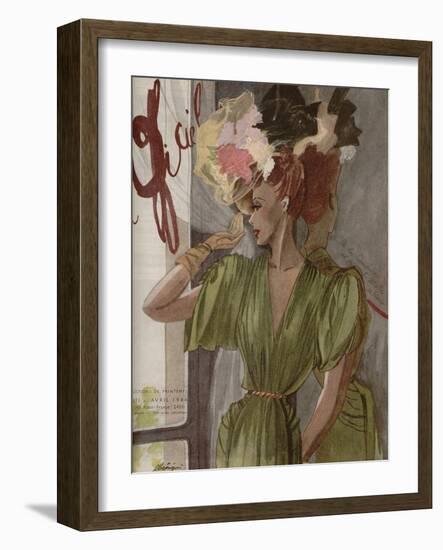 L'Officiel, April 1944-Lbenigni-Framed Art Print