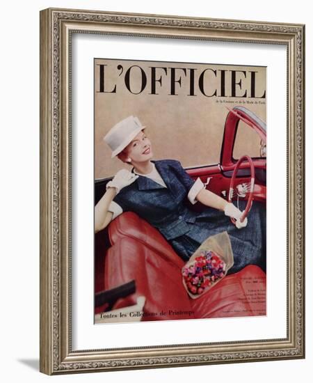 L'Officiel, April 1959-Philippe Pottier-Framed Art Print