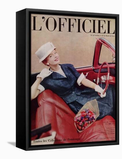 L'Officiel, April 1959-Philippe Pottier-Framed Stretched Canvas