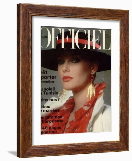 L'Officiel, April 1978 - Yves Saint Laurent-Roland Bianchini-Framed Art Print