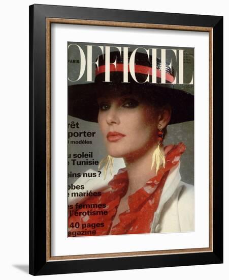 L'Officiel, April 1978 - Yves Saint Laurent-Roland Bianchini-Framed Art Print