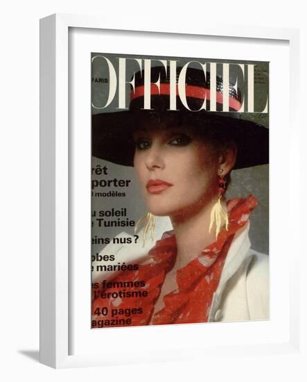 L'Officiel, April 1978 - Yves Saint Laurent-Roland Bianchini-Framed Art Print