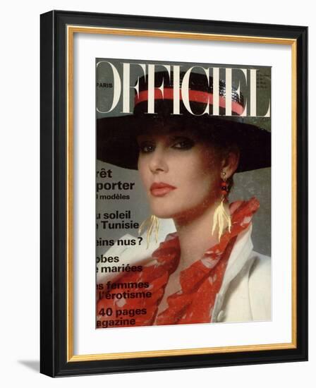 L'Officiel, April 1978 - Yves Saint Laurent-Roland Bianchini-Framed Art Print