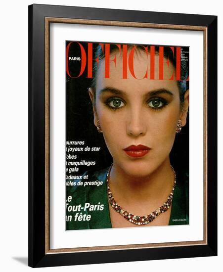 L'Officiel, April 1979 - Per Spook-Rodolphe Haussaire-Framed Art Print