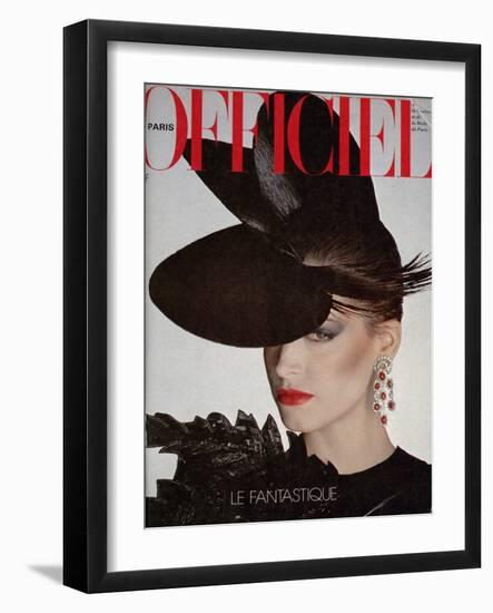 L'Officiel, April 1980 - Cerruti 1881-Rodolphe Haussaire-Framed Art Print