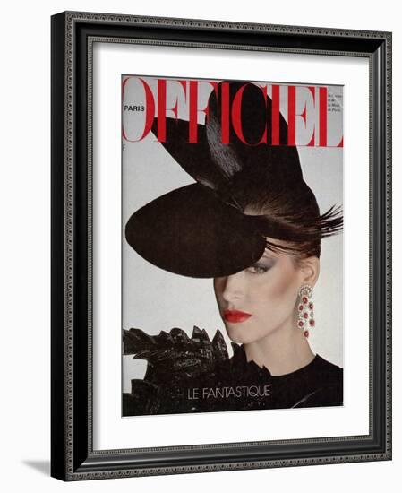 L'Officiel, April 1980 - Cerruti 1881-Rodolphe Haussaire-Framed Art Print