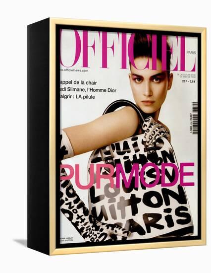 L'Officiel, April 2001 - Catherine-Christophe Kutner-Framed Stretched Canvas