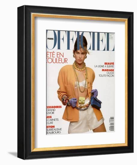 L'Officiel, April-May 1991 - Meghan Habillée Par Chanel Boutique-Gianpaolo Vimercati-Framed Premium Giclee Print