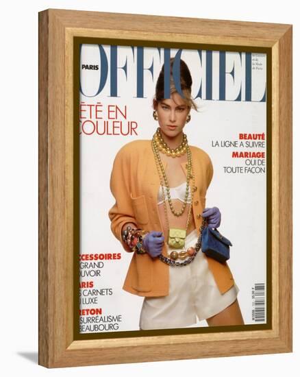 L'Officiel, April-May 1991 - Meghan Habillée Par Chanel Boutique-Gianpaolo Vimercati-Framed Stretched Canvas