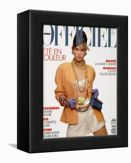 L'Officiel, April-May 1991 - Meghan Habillée Par Chanel Boutique-Gianpaolo Vimercati-Framed Stretched Canvas