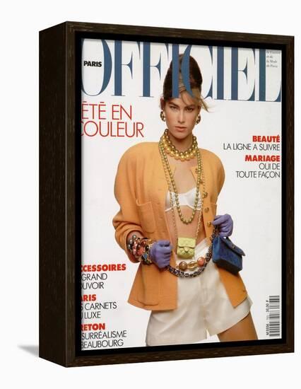 L'Officiel, April-May 1991 - Meghan Habillée Par Chanel Boutique-Gianpaolo Vimercati-Framed Stretched Canvas