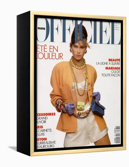 L'Officiel, April-May 1991 - Meghan Habillée Par Chanel Boutique-Gianpaolo Vimercati-Framed Stretched Canvas