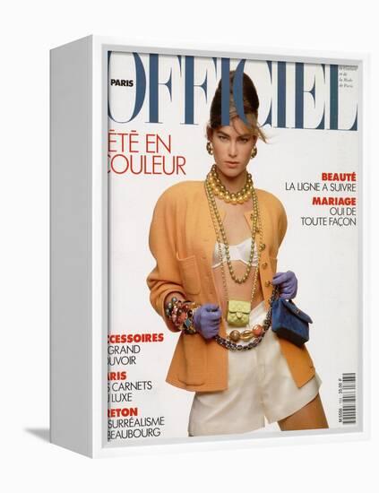 L'Officiel, April-May 1991 - Meghan Habillée Par Chanel Boutique-Gianpaolo Vimercati-Framed Stretched Canvas