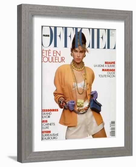 L'Officiel, April-May 1991 - Meghan Habillée Par Chanel Boutique-Gianpaolo Vimercati-Framed Art Print