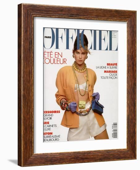 L'Officiel, April-May 1991 - Meghan Habillée Par Chanel Boutique-Gianpaolo Vimercati-Framed Art Print