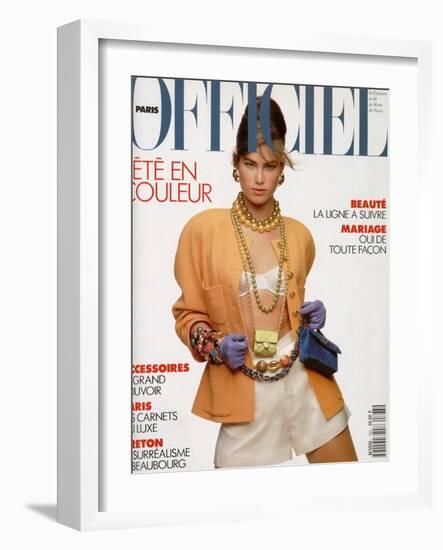 L'Officiel, April-May 1991 - Meghan Habillée Par Chanel Boutique-Gianpaolo Vimercati-Framed Art Print