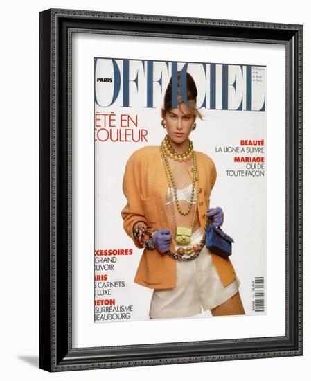L'Officiel, April-May 1991 - Meghan Habillée Par Chanel Boutique-Gianpaolo Vimercati-Framed Art Print