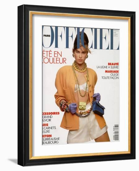 L'Officiel, April-May 1991 - Meghan Habillée Par Chanel Boutique-Gianpaolo Vimercati-Framed Art Print