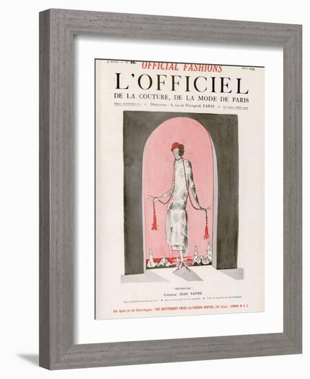 L'Officiel, August 1924 - Brumeuse-Jean Patou-Framed Art Print