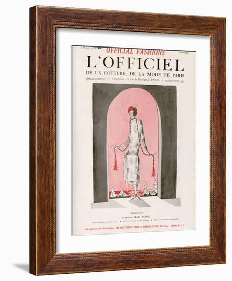 L'Officiel, August 1924 - Brumeuse-Jean Patou-Framed Art Print