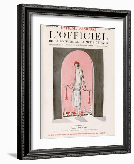 L'Officiel, August 1924 - Brumeuse-Jean Patou-Framed Art Print